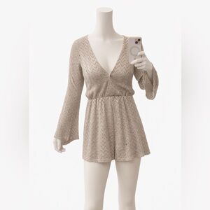 Audrey Gray Chevron Jumpsuit